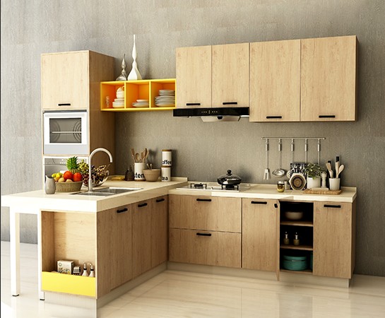 全鋁櫥柜-03（風格：現代；顏色：楓木）