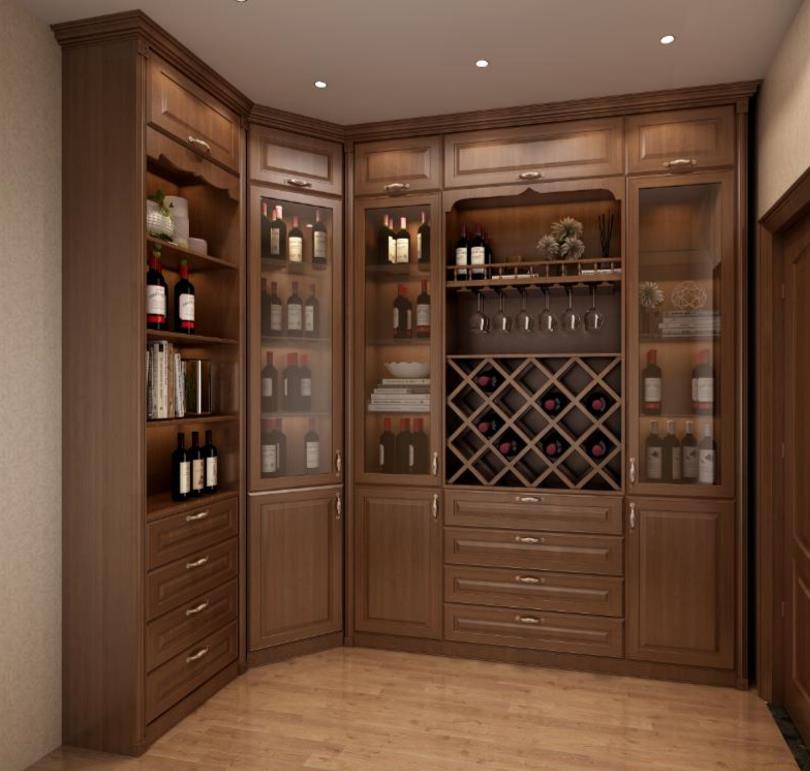 全鋁酒柜-03（風格：中式；顏色：胡桃）