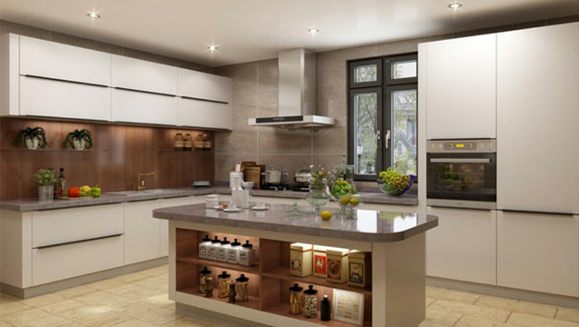 全鋁櫥柜-01（風格：現代；顏色：暖白）