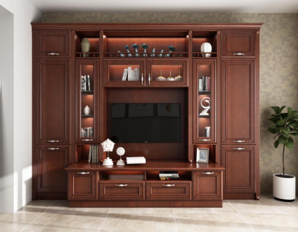 全鋁電視柜-01（風格：中式；顏色：金橡）